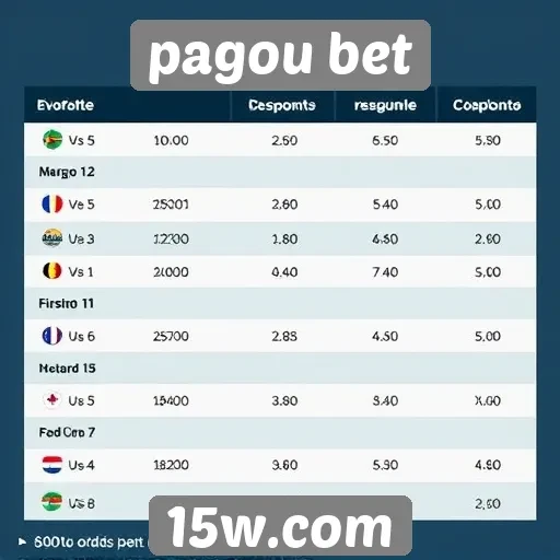 Comparação de odds no pagou bet e concorrentes